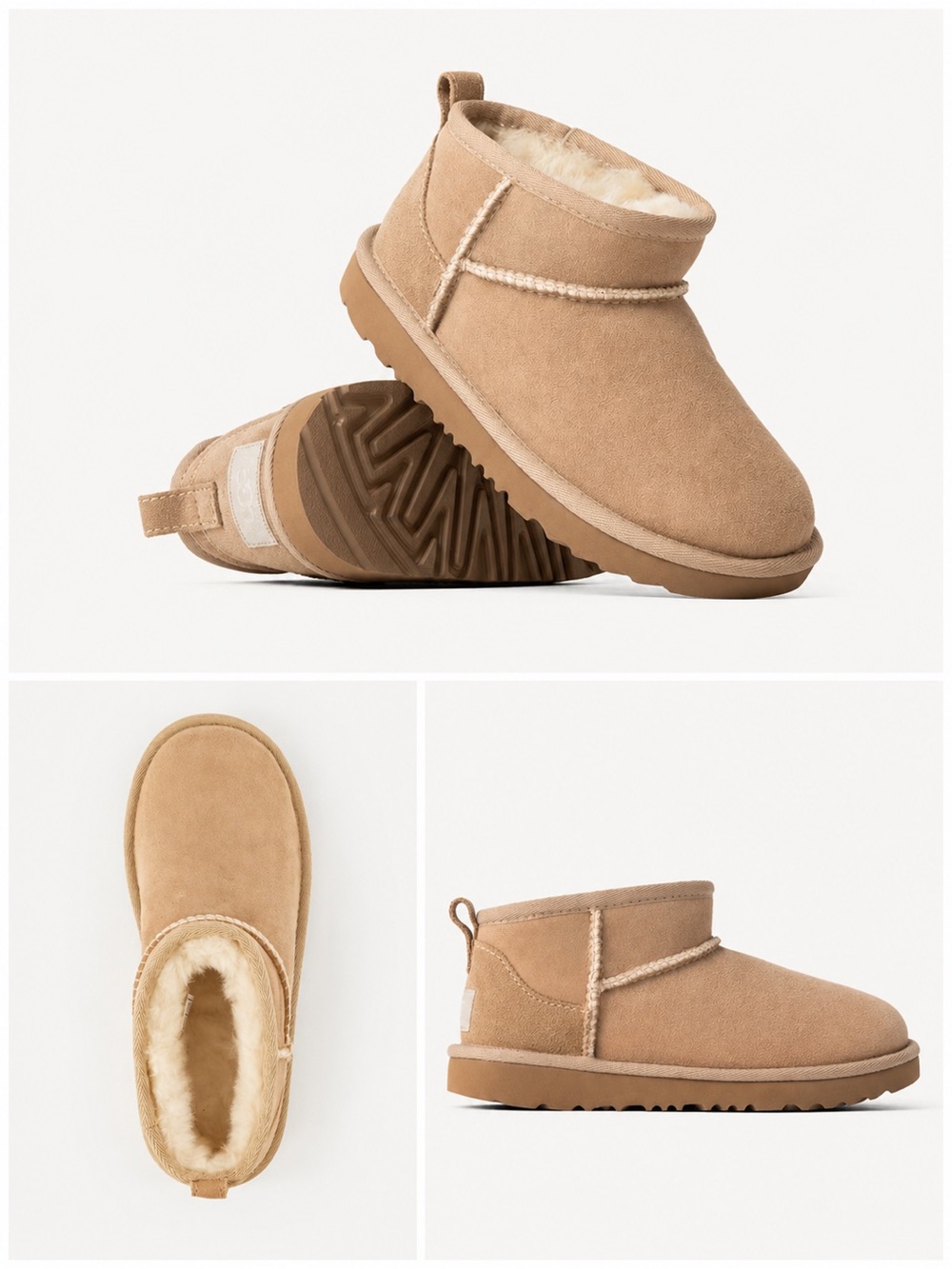 UGG Kids Classic Ultra Mini Boots in Sand Size 6 / Women’s 8 New in Box